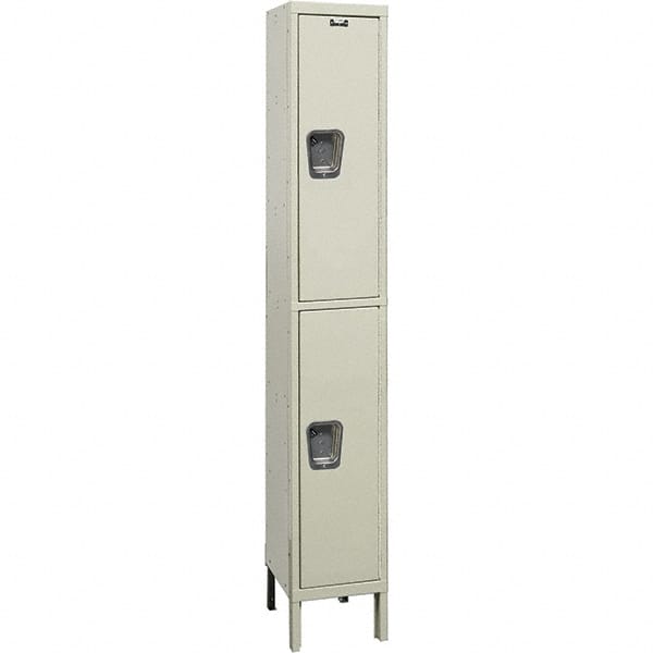 Hallowell - 2 Door, 2 Tier, Premium Wardrobe Lockers - Exact Tool & Supply