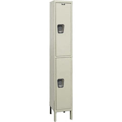 Hallowell - 2 Door, 2 Tier, Premium Wardrobe Lockers - Exact Tool & Supply
