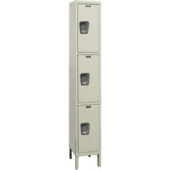 Hallowell - 3 Door, 3 Tier, Premium Wardrobe Lockers - Exact Tool & Supply