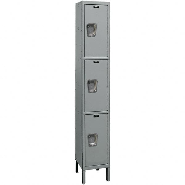 Hallowell - 3 Door, 3 Tier, Premium Wardrobe Lockers - Exact Tool & Supply