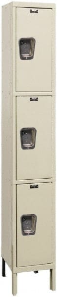 Hallowell - 3 Door, 3 Tier, Premium Wardrobe Lockers - Exact Tool & Supply