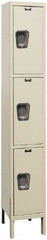 Hallowell - 3 Door, 3 Tier, Premium Wardrobe Lockers - Exact Tool & Supply