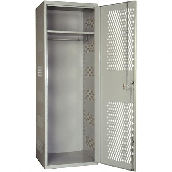 Hallowell - 1 Door, 1 Tier, Welded Locker - Exact Tool & Supply