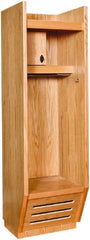 Hallowell - 1 Door, Wood Gear Locker - Exact Tool & Supply