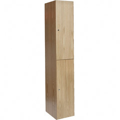 Hallowell - 2 Door, 2 Tier, Premium Wardrobe Lockers - Exact Tool & Supply