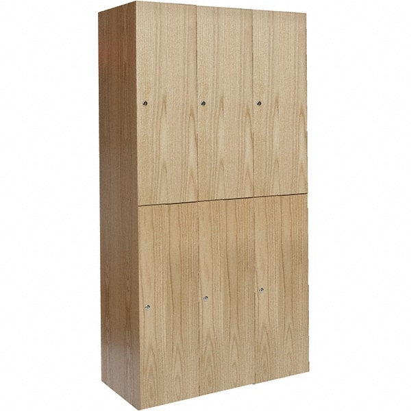 Hallowell - 6 Door, 2 Tier, Premium Wardrobe Lockers - Exact Tool & Supply