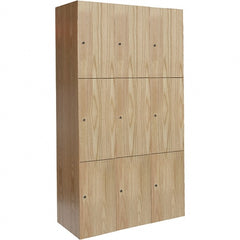 Hallowell - 9 Door, 3 Tier, Premium Wardrobe Lockers - Exact Tool & Supply