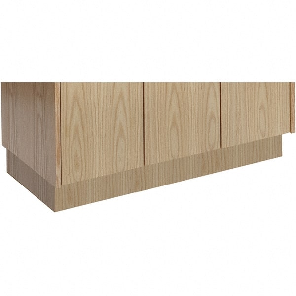 Hallowell - 36" Wide x 4" High x 18" Deep, Locker Base - Exact Tool & Supply