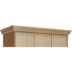 Hallowell - 45" Wide x 4" High, Locker Front Crown Molding - Exact Tool & Supply