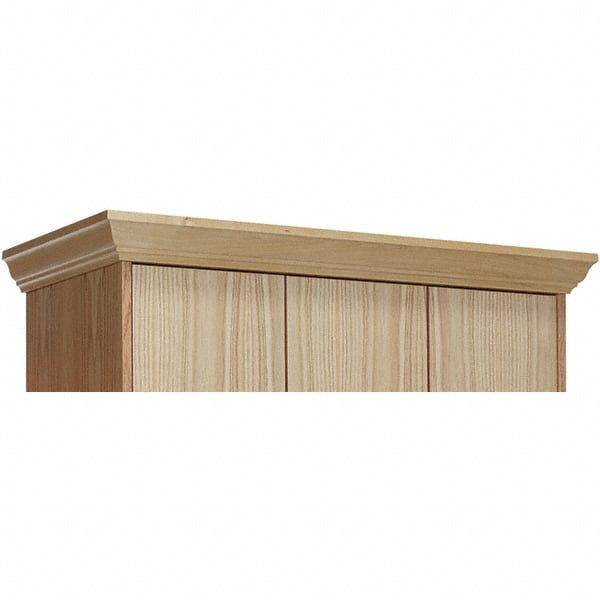 Hallowell - 15" Wide x 4" High, Locker Front Crown Molding - Exact Tool & Supply