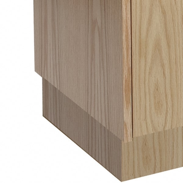 Hallowell - 18" Wide x 4" Deep, Locker Finished End Base - Exact Tool & Supply