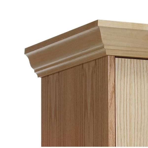 Hallowell - 18" Wide x 4" High, Locker End Crown Molding - Exact Tool & Supply