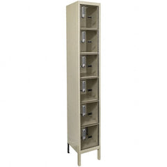 Hallowell - 6 Door, 6 Tier, Safety-View Plus Box Locker - Exact Tool & Supply