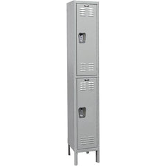 Hallowell - Medsafe 2 Door, 2 Tier, Premium Wardrobe Lockers - Exact Tool & Supply