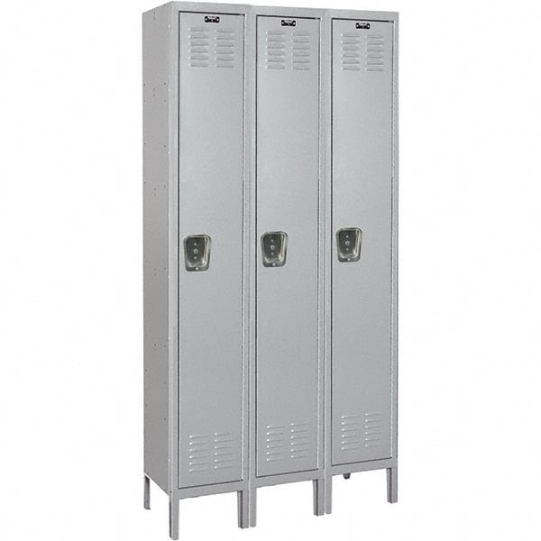 Hallowell - Medsafe 3 Door, 1 Tier, Premium Wardrobe Lockers - Exact Tool & Supply