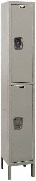 Hallowell - 2 Door, 2 Tier, Premium Wardrobe Lockers - Exact Tool & Supply