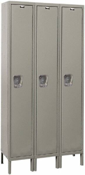 Hallowell - 3 Door, 1 Tier, Premium Wardrobe Lockers - Exact Tool & Supply