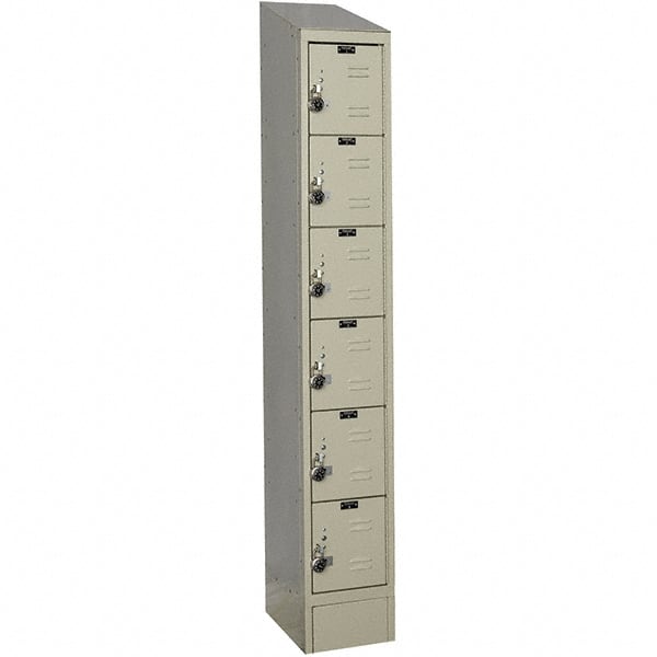 Hallowell - 6 Door, 6 Tier, Ready-Built Wardrobe & Box Lockers - Exact Tool & Supply