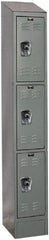 Hallowell - 3 Door, 3 Tier, Ready-Built Wardrobe & Box Lockers - Exact Tool & Supply