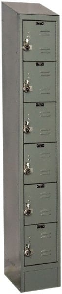 Hallowell - 6 Door, 6 Tier, Ready-Built Wardrobe & Box Lockers - Exact Tool & Supply