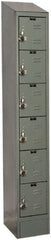 Hallowell - 6 Door, 6 Tier, Ready-Built Wardrobe & Box Lockers - Exact Tool & Supply