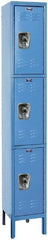 Hallowell - 3 Door, 3 Tier, Ready-Built Wardrobe & Box Lockers - Exact Tool & Supply