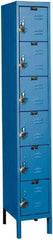 Hallowell - 6 Door, 6 Tier, Ready-Built Wardrobe & Box Lockers - Exact Tool & Supply