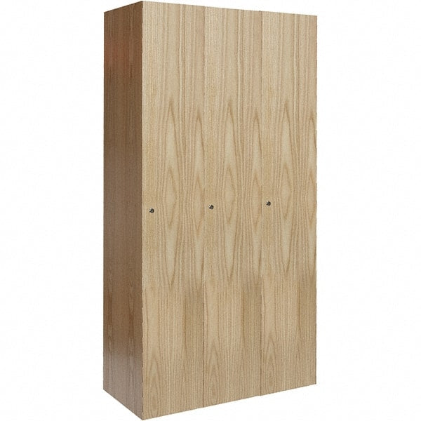 Hallowell - 3 Door, 1 Tier, Premium Wardrobe Lockers - Exact Tool & Supply
