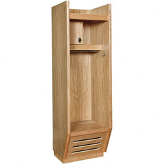 Hallowell - 1 Door, Wood Gear Locker - Exact Tool & Supply