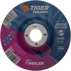 5X1/4 TIGER CERAMIC T27 GRIND WHL - Exact Tool & Supply
