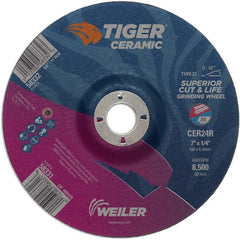 7X1/4 TIGER CERAMIC T27 GRIND WHL - Exact Tool & Supply