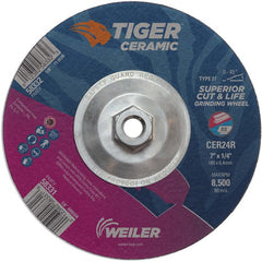 7X1/4 TIGER CERAMIC T27 GRIND WHL - Exact Tool & Supply