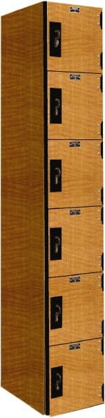 Hallowell - 6 Door, 6 Tier, Premium Box Lockers - Exact Tool & Supply