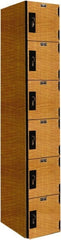 Hallowell - 6 Door, 6 Tier, Premium Box Lockers - Exact Tool & Supply