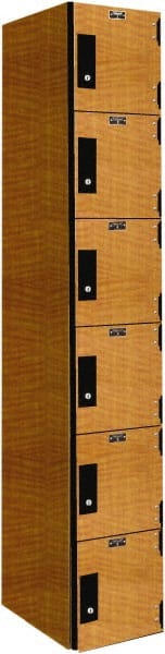 Hallowell - 6 Door, 6 Tier, Premium Box Lockers - Exact Tool & Supply