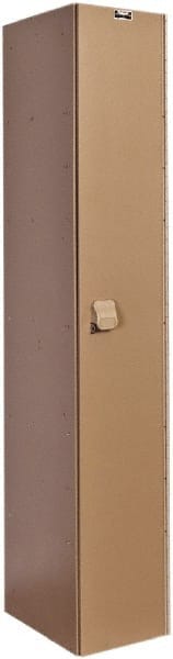 Hallowell - 1 Door, 1 Tier, Solid Plastic Locker - Exact Tool & Supply