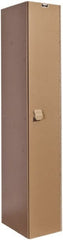 Hallowell - 1 Door, 1 Tier, Solid Plastic Locker - Exact Tool & Supply