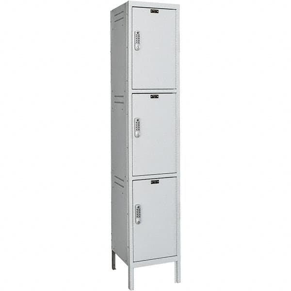 Hallowell - 3 Door, 3 Tier, Charging Station Locker - Exact Tool & Supply