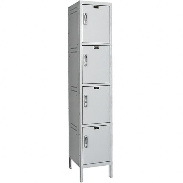 Hallowell - 4 Door, 4 Tier, Charging Station Locker - Exact Tool & Supply