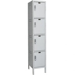 Hallowell - 4 Door, 4 Tier, Charging Station Locker - Exact Tool & Supply