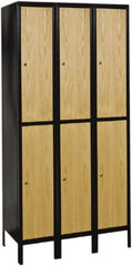 Hallowell - 6 Door, 2 Tier, Premium Wardrobe Lockers - Exact Tool & Supply