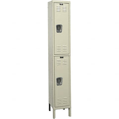 Hallowell - 2 Door, 2 Tier, Premium Wardrobe Lockers - Exact Tool & Supply