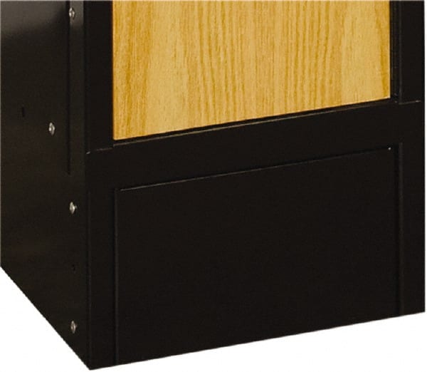 Hallowell - 12" Wide x 6" High, Locker Closed Front Base - Exact Tool & Supply