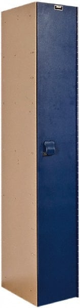 Hallowell - 1 Door, 1 Tier, Solid Plastic Locker - Exact Tool & Supply