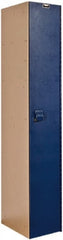 Hallowell - 1 Door, 1 Tier, Solid Plastic Locker - Exact Tool & Supply