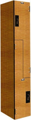 Hallowell - 2 Door, 2 Tier, Phenolic Z-Locker - Exact Tool & Supply