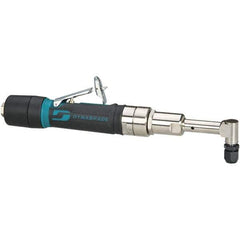 Dynabrade - 1/4" Collet, Angle Handle, Air Angle Die Grinder - 3,200 RPM, Rear Exhaust, 26 CFM, 0.4 hp, 90 psi, 1/4 NPT Inlet - Exact Tool & Supply