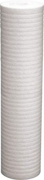 Value Collection - 4-3/8" OD, 25µ, Polypropylene Melt Blown-Thermal Bonded Cartridge Filter - 20" Long, Reduces Dirt & Rust - Exact Tool & Supply