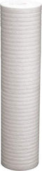 Value Collection - 4-3/8" OD, 5µ, Polypropylene Melt Blown-Thermal Bonded Cartridge Filter - 20" Long, Reduces Dirt & Rust - Exact Tool & Supply