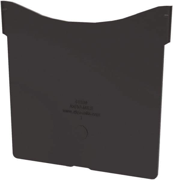 Akro-Mils - 4.7" Wide x 4.3" High, Black Bin Divider - Use with Akro-Mils - 30230 - Exact Tool & Supply